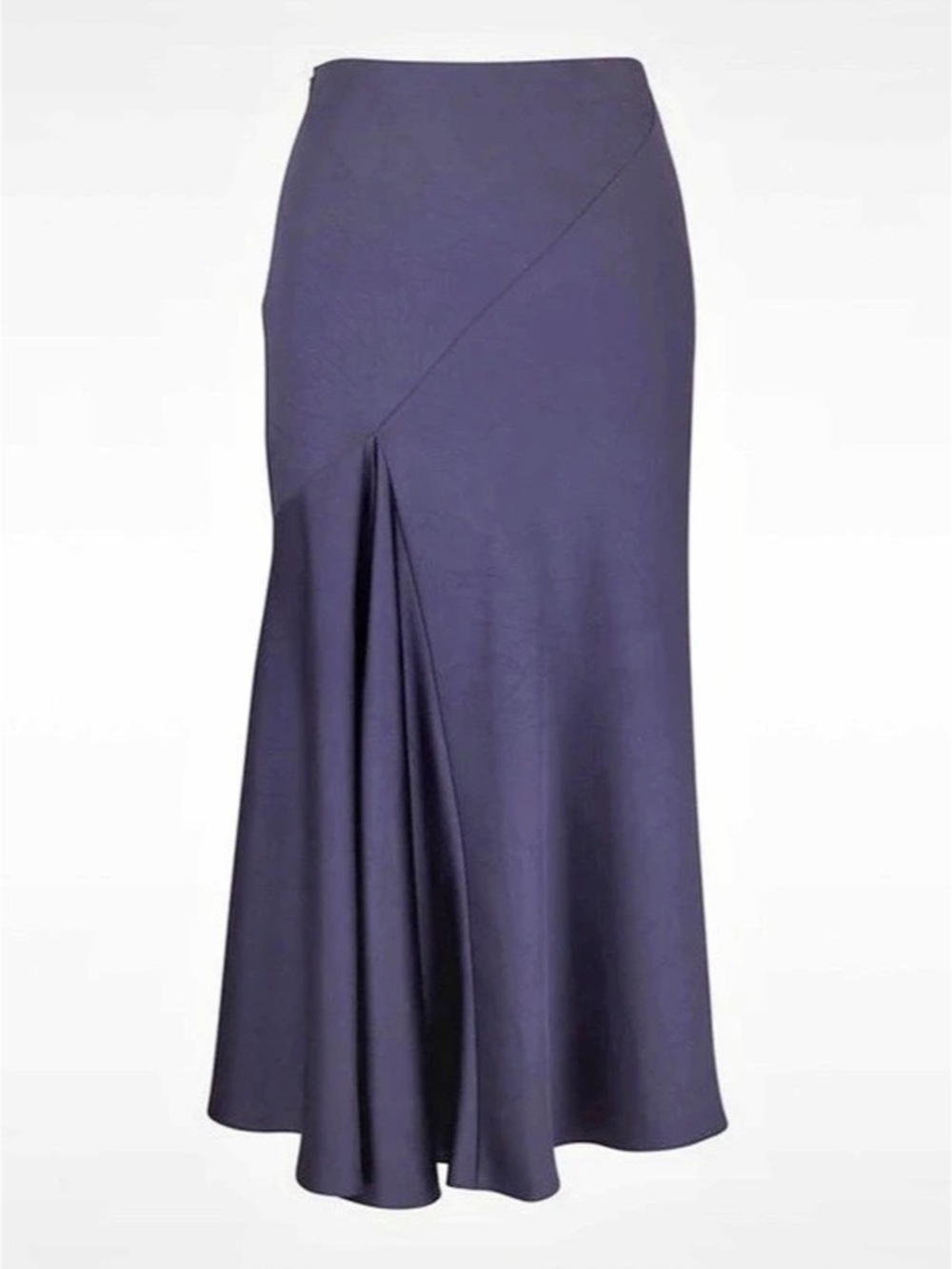 Vince Satin Maxi Skirt Navy Size Medium NWT